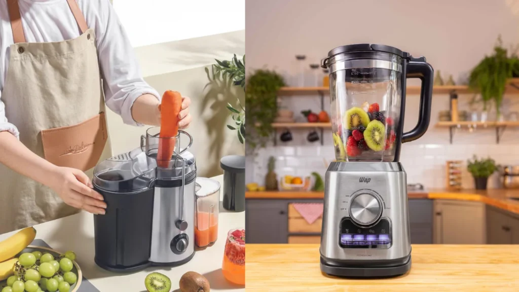 Centrífuga de frutas ou liquidificador qual extra mais nutrientes